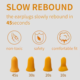 Corded PU Foam Earplugs (EP-HR002)-slow rebound