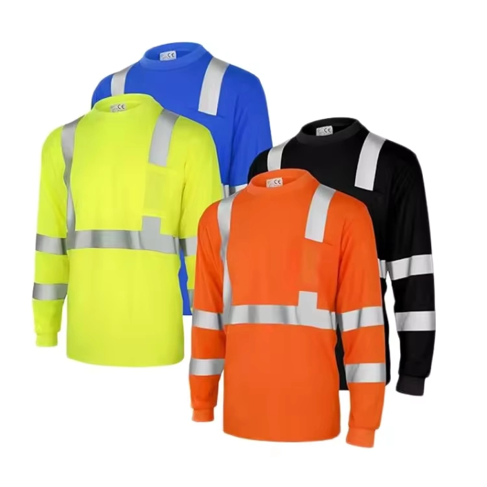 EP-BD007 ANSI Class 2 High Visibility Reflective Long Sleeve T-Shirt