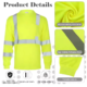 EP-BD007 ANSI Class 2 High Visibility Reflective Long Sleeve T-Shirt-details