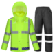 EP-BD009 Reflective Split Rain Suit-GREEN AND BLACK