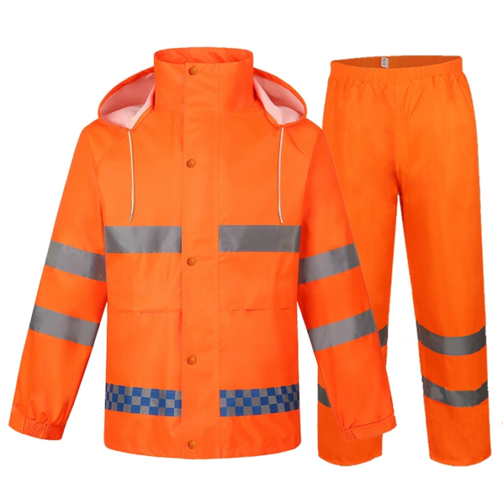 EP-BD009 Reflective Split Rain Suit-ORANGE-1777905855 EP-BD009 Reflective Split Rain Suit-ORANGE