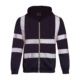 EP-BD012 Color Blocked Reflective Hooded Sweatshirt-black