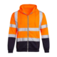 EP-BD012 Color Blocked Reflective Hooded Sweatshirt-orange