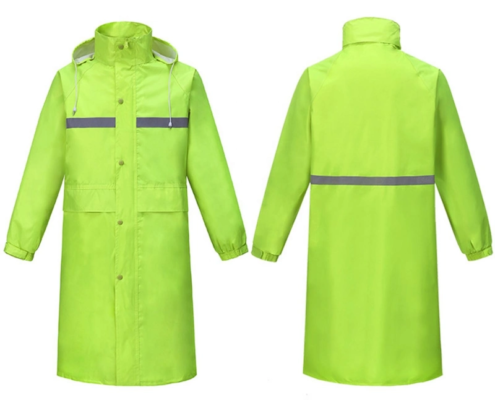EP-BD015 300D Oxford Reflective Rain Suit-green