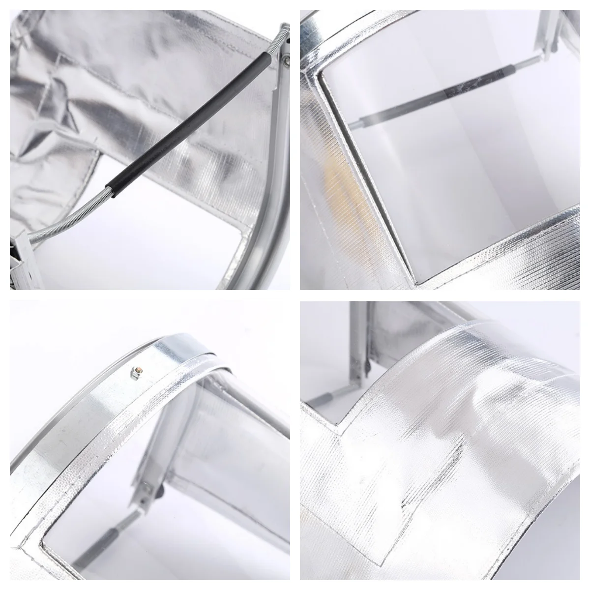 EP-FE019 High-Temperature Resistant Aluminum Foil Heat Insulation Face Shield-details display