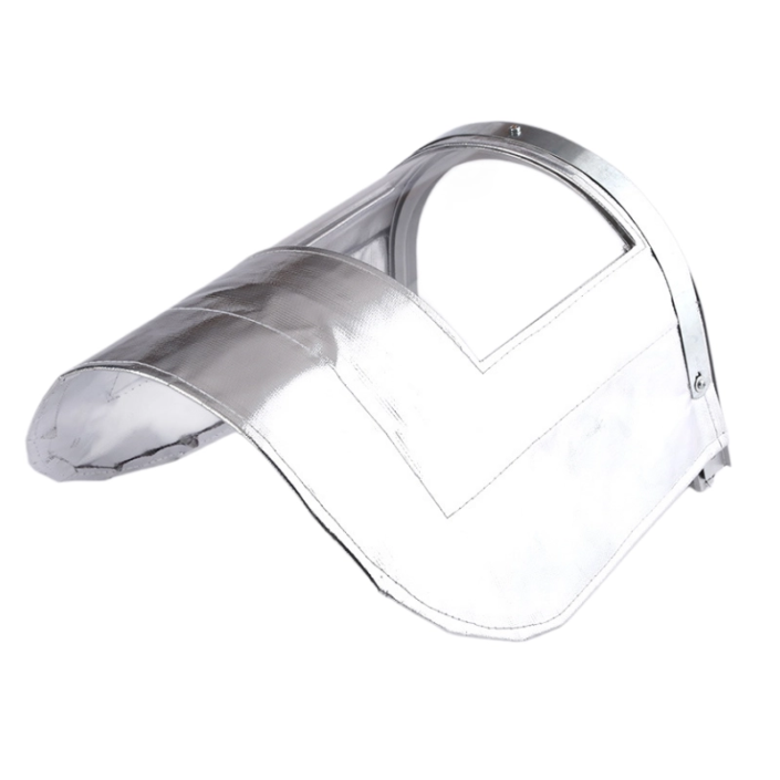 EP-FE019 High-Temperature Resistant Aluminum Foil Heat Insulation Face Shield-front-1777299692 EP-FE019 High-Temperature Resistant Aluminum Foil Heat Insulation Face Shield-front
