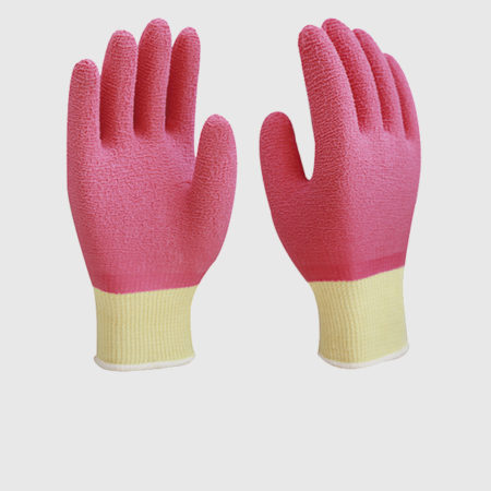 Latex Fully Crinkle Coated Garden Gloves