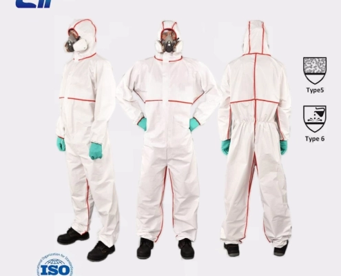 Particulate disposable protective suit