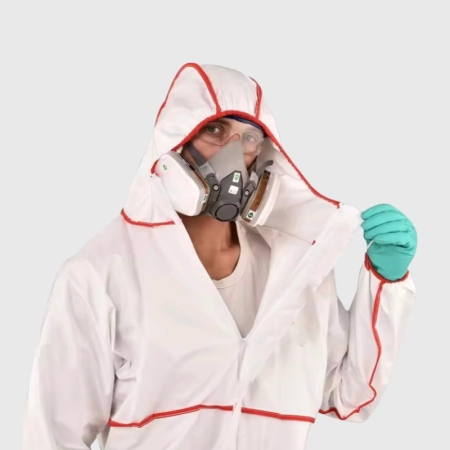 Particulate disposable protective suit