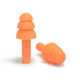 Reusable Pure Silicone Earplugs (EP-HR005)-orange