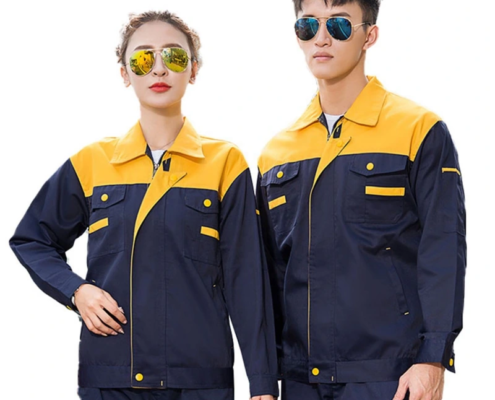 Two-Tone Reflective Workwear Uniform-yellow