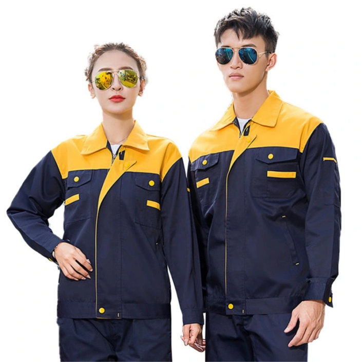 Two-Tone Reflective Workwear Uniform-yellow-1777908334 Two-Tone Reflective Workwear Uniform-yellow