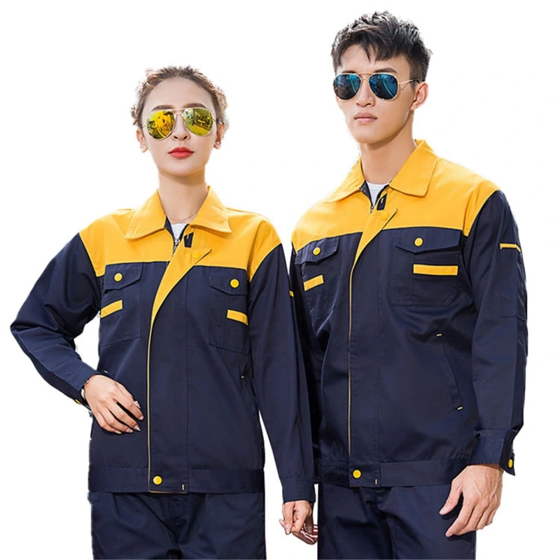 Two-Tone Reflective Workwear Uniform-yellow