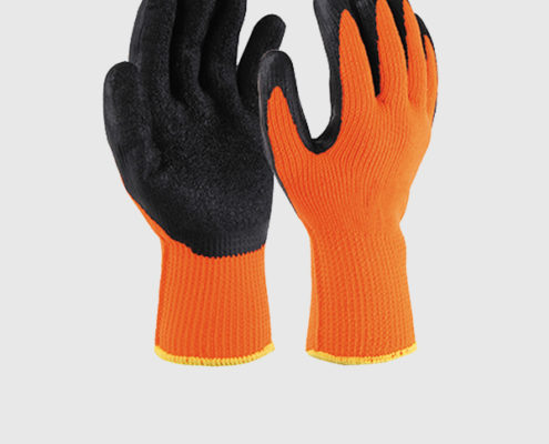 10 Gauge Acrylic Loop Napping Winter Insulated Latex Coated Work Gloves