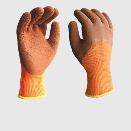 Latex Foam Winter Gloves with napping liner